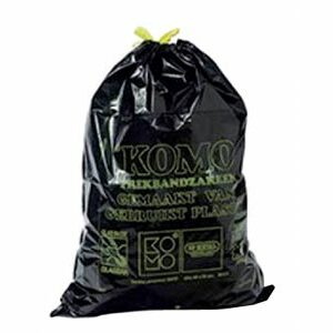 Komo afvalzak met trekband 15 rol x15 zak 60 x 80cm